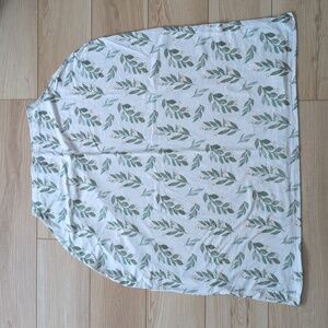 Copper pearl fern print nursing cover or shopping cart cover